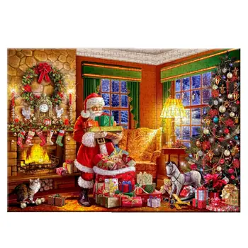 Deluxe-Santa Skubus Pristatymas Kalėdų Dėlionė 1000 Vienetų Aukštos Sunku Puzzle 1000 Vienetų Dėlionės Kalėdų Dovanos Vaikams