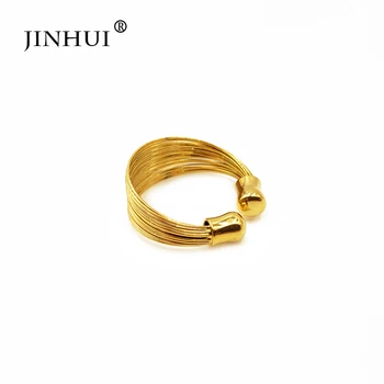 Jin Hui 1pieces Aukso spalvos žiedas Moterims 