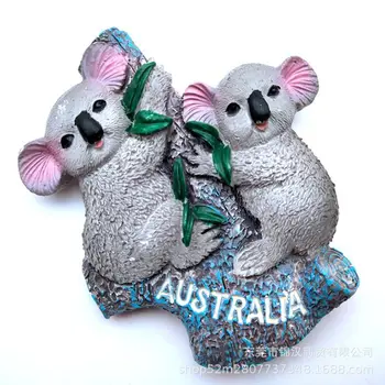 Australijos Šaldytuvas Magnetas Australijos Kengūros Magnetinis Lipdukas Koalos Apdailos Sidnėjus Suvenyras, Šaldytuvo Puošmena