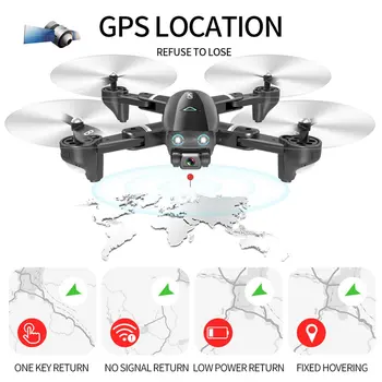 S167 5G/2.4 G Wifi FPV RC Drone su 1080P/720P HD Kamera Plataus kampo Drone GPS Padėties nustatymo Drone, Sulankstomas RC Keturias ašis Orlaivių