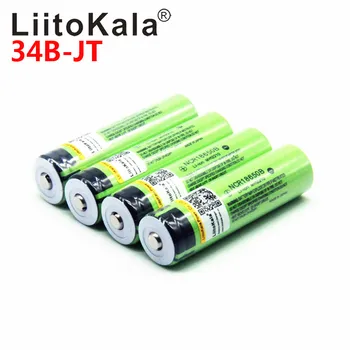 NAUJAS LiitoKala lii-500S 3.7 V 18650 26650 įkroviklis+ 4pcs), 3,7 V 18650 3400mAh INR18650B daugkartinio Įkrovimo Baterija Žibintuvėlio baterijos