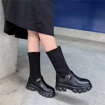 MORAZORA 2020 didelio dydžio 33-46 žiemos paprasta sklende, moterys, prekės ženklo batai patogus butas kulnas juoda balta batai