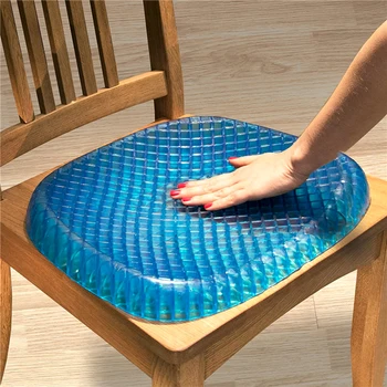 Naujausia automobilių lankstaus gelio sėdynės pagalvėlė su kvėpuojantis labiausiai patogus daugiafunkcinis aukštos kokybės absorbcijos slėgio tašką