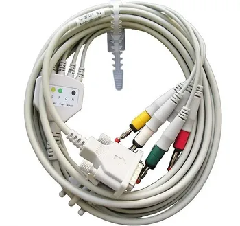 DB 15pin vienas gabalas 5lead IEC bananų 4.0 mm ekg kabelis