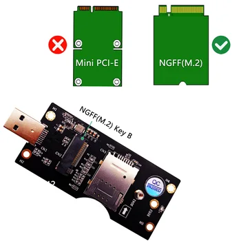XT-XINTE už NGFF M. 2 Raktas B USB 3.0 Adapteris Keitiklis kartono Modulis KOMPIUTERIO Darbalaukį Pridėti Kortelę, SIM Kortelių Lizdą ir Kompiuteris