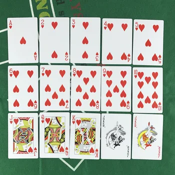 Naujas 2 rinkiniai / Daug 2 Spalvų Raudonos Ir Mėlynos spalvos PVC Pokerio Kortos Vandeniui Pramogų baccarat Texas Hold ' em Pokerio Žaidimas Yernea