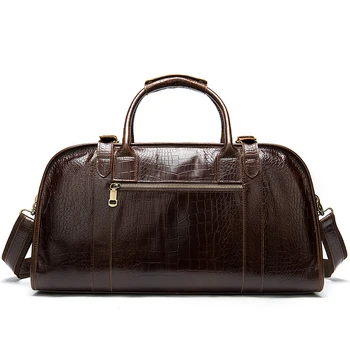 WESTAL vyriški kelionės maišas natūralios odos duffle bag vyrų nakties maišas vingate savaitgalį krepšys oda kelionės krepšys bagažo verslo