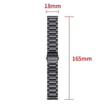 18mm Nerūdijančio Plieno Dirželis Huawei TalkBand B5 Kieto Metalo Žiūrėti Juostos Pakeitimas Dirželis GARBĘ Žiūrėti s1 apyrankė