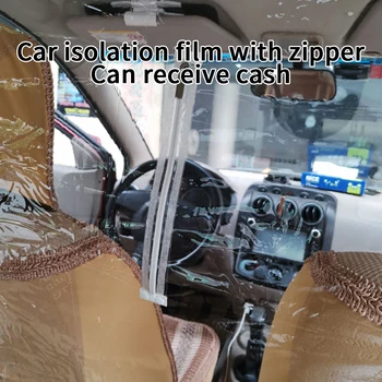 1.4x2m Automobilių Atskirai Užuolaidų Uždaromos Taksi Skiriamoji Ekrano Plėvelė Apsaugos Ir Kovos su Spittle Anti Lašų