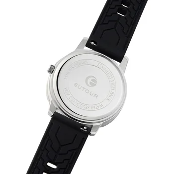 Naujas Medinis Kvarco vyriški Žiūrėti EUTOUR E031 Magnetinis Rodo, Laikrodžius Silikono Dirželis Žiūrėti Vyrų Touch Gauti Laikrodis Aklas