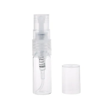 100Pieces/Daug 1ml 2 ml 3 ml 5ml mini kvepalai stiklo purškimo butelis daugkartiniai tuščių butelių, kosmetikos konteineriai Nešiojamų purškimo Butelis