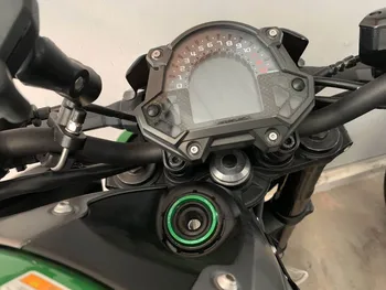 Už Kawasaki Versys 650 2017 2018 2019 2020 Motociklo Degimą Padengti Raktų Žiedas Raštas Žalia CNC Aliuminio Accesories