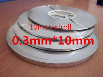 10 m/ Roll 0.3*10mm Gryno Nikelio Plokštės Dirželis Juostelės Lakštai 99.96% baterijos taškinio suvirinimo mašinos Suvirintojas Įranga