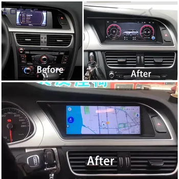 8+128GB Android10 Audi A4, A4L A5 B8 8K 2009-2012 Stereo GPS DVD Radijo Ekranas Ekranas MMI 2G 3G MIB multimedijos radijo juosta