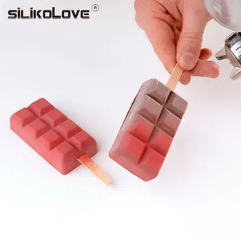 SILIKOLOVE Grotelių Formos Ledų Pelėsių Silikono Popsicle Maker 