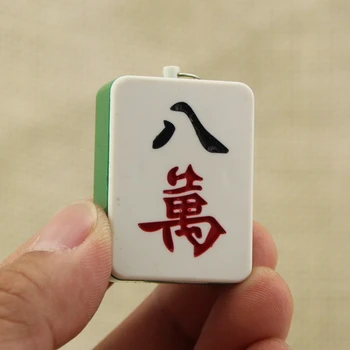 Creative USB Elektros Lengvesni Įkrovimo Turbo Mahjong Keychain Vėjo Metalo Plazmos Lengvesni Už Cigarečių Dalykėlių Vyrams