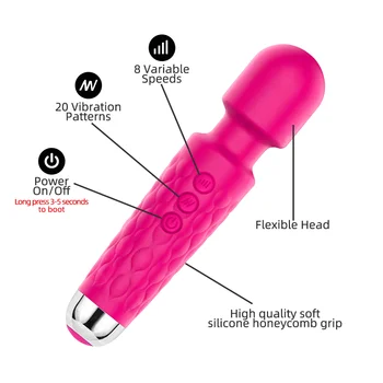 Belaidžio Vibratorių AV Vibratoriai USB Mokestis Didelis AV Stick Moterų G Spot Massager Klitorio Stimuliatorius Suaugusiųjų Sekso Žaislai Moters Lyties Pro