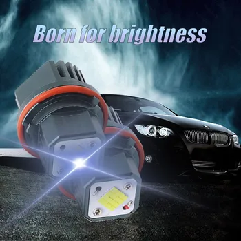16 LED Aukštos Kokybės LED Marker Dienos Šviesos 6000K IP65 už 00-03 BMW 5 serija E39 M5 LED Angel Eyes Marker