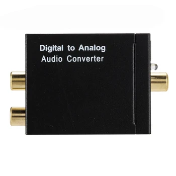 H Skaitmeninis Optinis Bendraašius Toslink Signalas Analoginis Garso Keitiklis RCA Analog Stereo Audio Adapteris 3,5 MM Lizdas 2xRCA