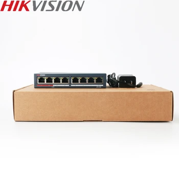 Hikvision DS-3E0108-E Nevaldomas Non-PoE Switch 8 Prievadų 10/100 Mbps Prisitaikanti Metalo Medžiagos 8CH NVR Ir VAIZDO stebėjimo, IP Kameros