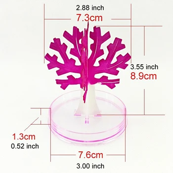 1PC 2019 90x80mm Stebuklingai Popieriaus Sakura Kristalų Medžių Magija Augančių Medžių Japonija Darbalaukio Cherry Blossom Švietimo Žaislai Naujovių