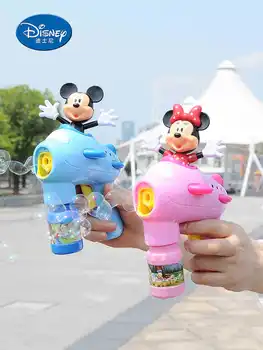 Mickey Minnie Mielas Automatinė Bubble Machine Gun Muilo Burbulo Pūtimo Lauko Vaiko juguetes brinquedos Žaislas Vaikams