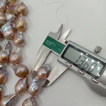 Perlų karoliukai, Pobūdžio gėlo vandens prarasti pearl su baroko formos, DIDELIS VIOLETINIS BAROKO formos perlas .13-22 mm,gražus gamtos spalva