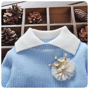 Rudens/žiemos 2020 m. Nauja Baby Džemperis Mergaitėms, Vaikams, Megztinis Trikotažas Vaikams, Megztinių-Kūdikiams