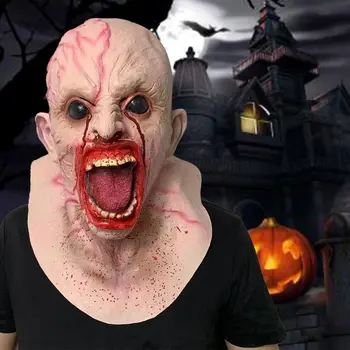 Helovinas Siaubo Užkrėstas Zombie Suaugusiųjų Galvos Kaukė Naujovė Kostiumas Šalis Pilna Veido Kaukė netoksiškas Aplinkai Draugiškų Cosplay: D