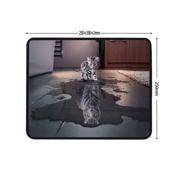 XGZ Gyvūnų Mielas Katės Žaidimas Pelės Mygtukai Grotuvo Priedai Kompiuterio, Nešiojamojo kompiuterio Klaviatūros Stalas Kilimėlis, Didelis Pelės Mygtukai Žaidimų Stalas