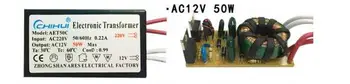 10vnt/daug Nebrangiai Pakankamai Galios Elektroninių Transformatorius Halogeninėms Lempos AC 220V AC 12V 50W 3 metų garantija!