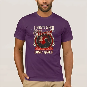Nauja Vasaros vyriški Laisvalaikio Print T-Shirt man Nereikia Tiesiog Reikia Žaisti Disc Golf Vasaros Mados Gatvė trumpomis Rankovėmis T-Shirt