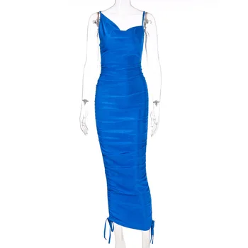ANJAMANOR Seksualus, Elegantiškas Suknelės Moterims Raišteliu Reguliuojamas Tvarstis Maxi Suknelė Vestidos 2020 M. Vasarą Šalies Klubas Dėvėti D70-AD47