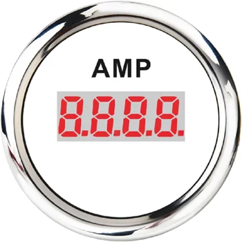 Naujas Skaitmeninis AMP Amperemeter Matuoklis Universalus 100A Jūrų Ammeter Vandeniui IP67 Tinka Automobilis, Motociklas, Valtis 52MM