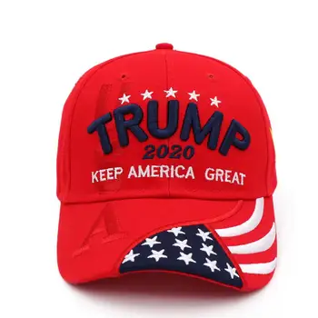 Donald Trump 2020 M. Išlaikyti Amerika Labai Bžūp Reguliuojamas Beisbolo kepuraitę su JAV Vėliava Išsiuvinėti Kepurės Vyrams, Moterims