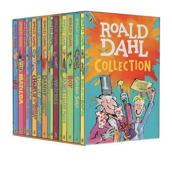 16 Knygų Roald Dahl Kolekciją Vaikų Literatūros Romanas Istorija Knyga Nustatyti Anksti Educaction Skaityti Vaikams, kurie mokosi anglų kalbos