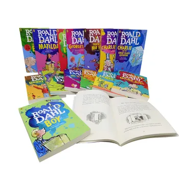 16 Knygų Roald Dahl Kolekciją Vaikų Literatūros Romanas Istorija Knyga Nustatyti Anksti Educaction Skaityti Vaikams, kurie mokosi anglų kalbos