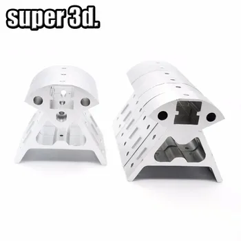 1 set visi metalo Kossel Kampai Vertex Injekcijos Rėmo Juoda/Skiedra 2020 aliuminio profilio Kossel Delta 3D Spausdintuvo dalys
