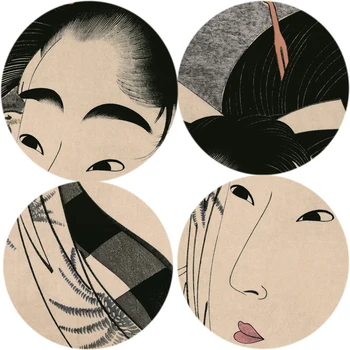 Japan Ukiyo-e Portretas, Moteris Kitagawa Utamaro Plakatai ir Spausdinama ant Drobės, Sienos Meno Dekoratyvinis Dažymas už Kambarį