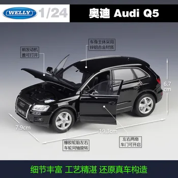 Welly 1:24 Audi Q5 VISUREIGIS lydinio automobilio modelį Diecasts & Žaislas Transporto priemonių, Rinkti dovanas Ne nuotolinio valdymo tipas transporto žaislas