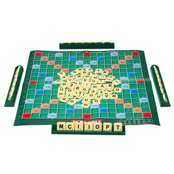Scrabble Stalo Žaidimas, Šeimos, Vaikų, Suaugusiųjų Švietimo Žaislas Puzzle Žaidimas Žaislas Juokingas Žaidimas Žaislas Įspūdį Proto Smegenų Žaidimas, Abcdefghijklmnabc