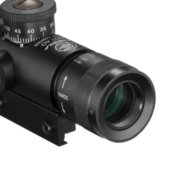 GAISRO VILKAS 4x21 Kompaktiškas Medžioklės Oro Šautuvas taikymo Sritis Taktinis Optinį Taikiklį Stiklo Išgraviruotas Tinklelis Riflescopes Su Flip atidaryti Objektyvo Dangteliai