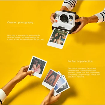 Nauji Polaroid Vaivorykštė Kamera Onestep + Klasikinis Filmas Polaroid Fotoaparatą, foto popierius, kai tik juoda ir balta pilotas vizualizavimo