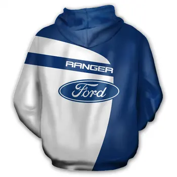 Vyrai Ford eiti toliau hoodies 3D Logotipas Atspausdintas Pavasarį, Rudenį Streetwear Mados vyriški drabužiai puloveriai atsitiktinis užtrauktukas Sportinę aprangą