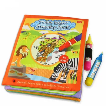 Kūdikių Vaikams Istorija Medžiaga Knygoje Magija Doodling Vandens Piešimo lenta Kilimėliai švietimo spirograph žaislas kūdikiui, mergaitei, berniukui vaikų A1
