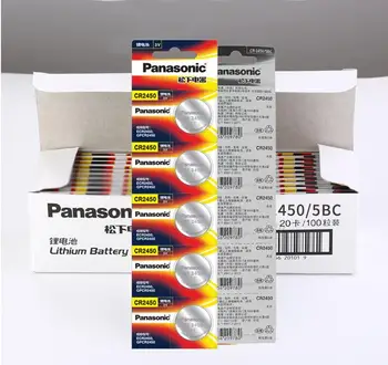 10vnt/daug Panasonic CR2450 CR 2450 3V Lithium Button Cell Baterijos Monetos Baterijas Laikrodžiai,laikrodžiai,klausos