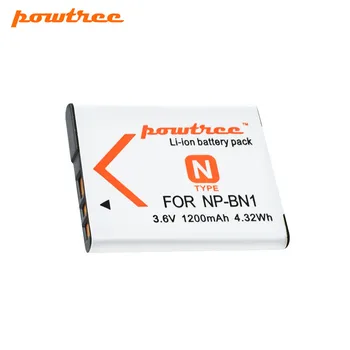 Powtree 1200mAh NP-BN1 NP BN1 NPBN1 baterija SONY DSC WX220 WX150 DSC-W380 W390 DSC-W320 W630 Fotoaparato Baterijos
