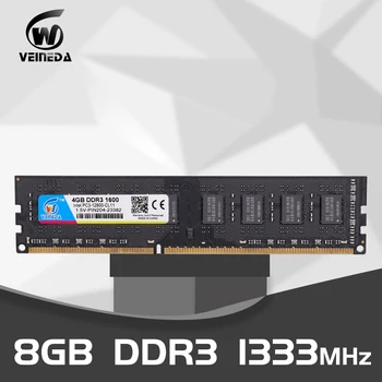 VEINEDA Atmintis 8gb 16gb 2X8gb ddr3 DIMM Ram ddr3 1333 1 600mhz pc3-12800 240pin 1,5 V Intel AMD Desktop