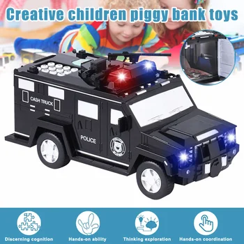 Smart Muzikos Slaptažodį Banknotų Automobilių Žaislas Piggy Bank su Šviesos Elektroninių Pinigų Banko Žaislas Automobilis 2020 M. Naujo Dizaino, Vaikams, Žaislai, Dropship
