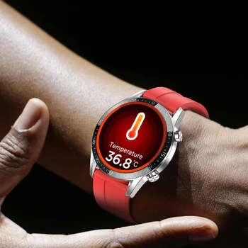 Brightside T03 Vyrų Smart Laikrodžiai su 24h Širdies susitraukimų dažnis ir Kūno Temperatūra Stebėsenos Smart Laikrodis IP68 Vandeniui spartusis įkrovimas